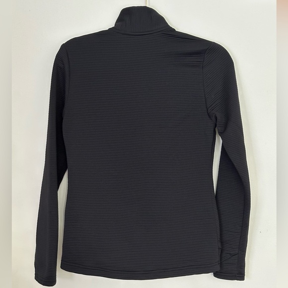 Adidas Womens Textured Full Zip Light Jacket Mock Neck Pockets Thumbholes Cuffs - Picture 2 of 8